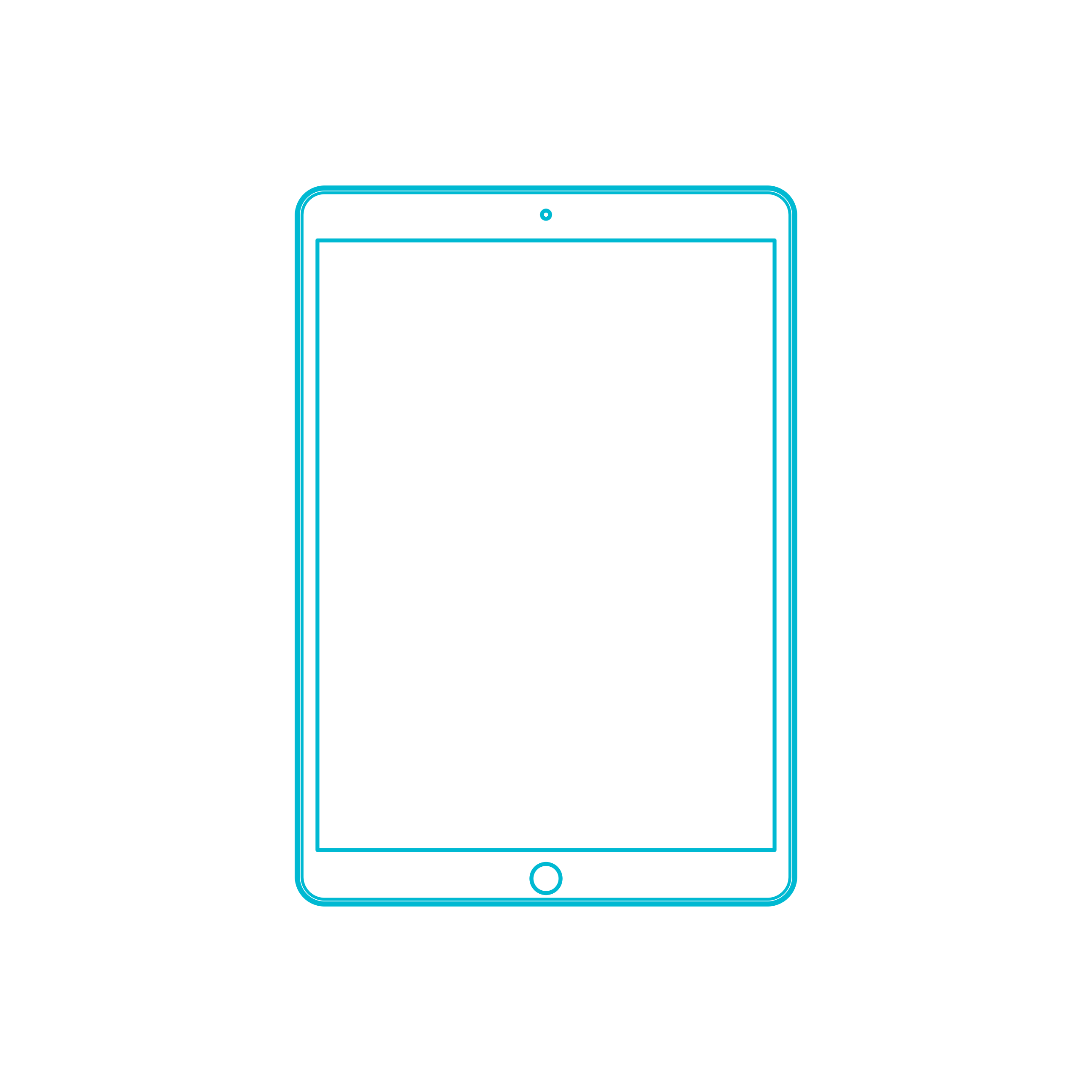 Guide Digital Apple Ipad Air 3Rd Gen Outline Flat Line Svg Vector Free Vectors